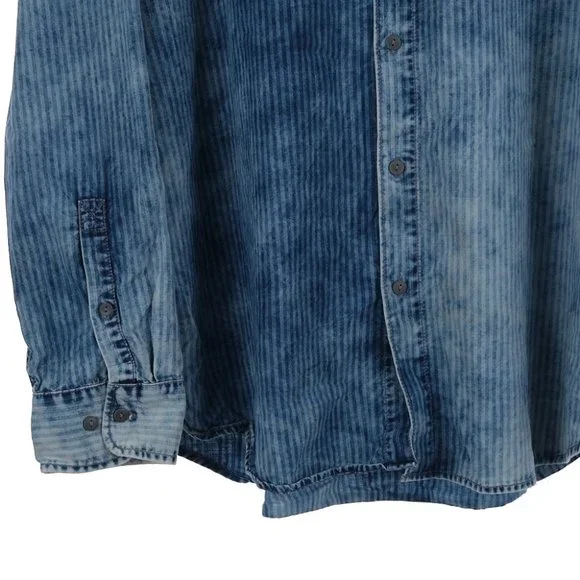 Tommy Bahama Striped Faded Button Up Men's XXL - Picture 3 of 8